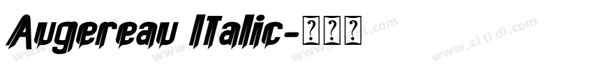 Augereau Italic字体转换